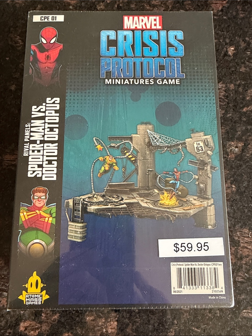 Marvel Crisis Protocol Rival Panels Spider Man vs Doctor Octopus NIB Sealed